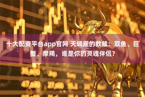 十大配资平台app官网 天蝎座的救赎：双鱼、巨蟹、摩羯，谁是你的灵魂伴侣？